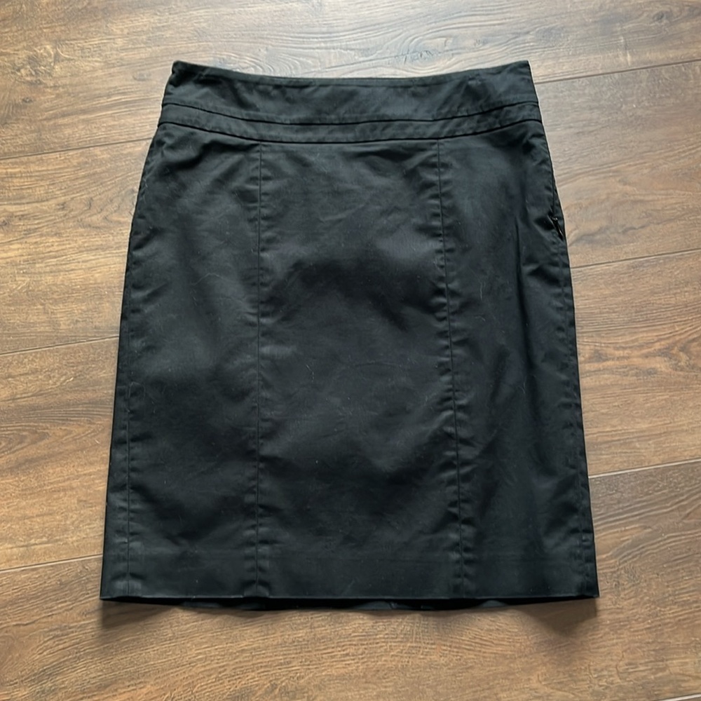 LOFT Classic Black Pencil Women's Skirt 0P